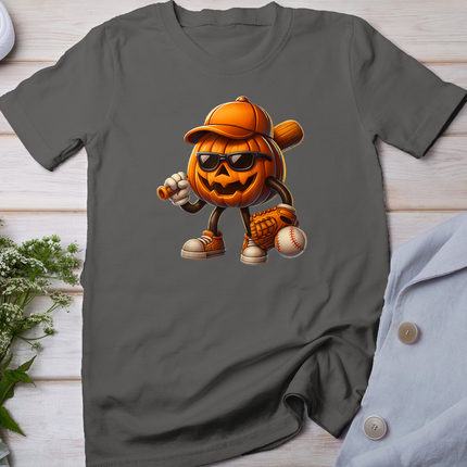 Spooky Jack O lantern Baseball Halloween Costumes Mens Boys T-Shirt