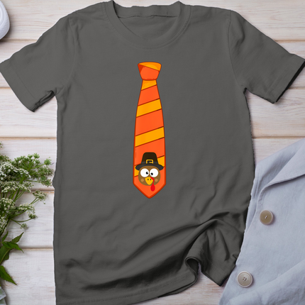 Funny Thanksgiving Tie With Turkey For Family Dinner T-Shirt