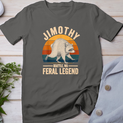 Jimothy Raccoon Seattle Feral Legend Meme Trendy Animal T-Shirt