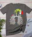 Christmas Nurse Lung Xmas Lights Funny Pulmonologist Xmas T-Shirt