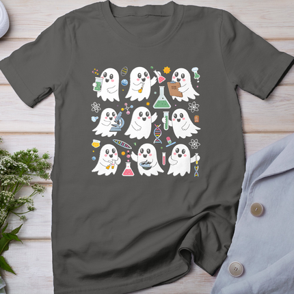Ghost Science Teacher Chemistry Laboratory Halloween Costume T-Shirt