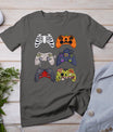 Halloween Skeleton Zombie Gaming Controllers Mummy Boys Kids T-Shirt