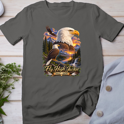 Fly High Jackie, Jackie and Shadow Bald Eagle T-Shirt