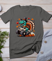 Thanksgiving Shirts Boys Kids Dinosaur T Rex Monster Truck T-Shirt