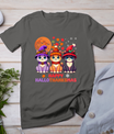 Halloween Thanksgiving Christmas Happy Hallothanksmas Cats T-Shirt