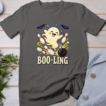 Boo-Ling Cute Ghost Bowler Halloween Bowling Humor T-Shirt