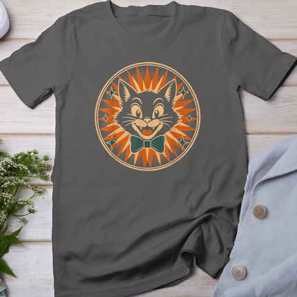 Vintage Halloween Black Cat 1950s Retro T-Shirt