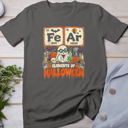 Elements of Halloween Fear Periodically Ghost Chemistry Pun T-Shirt