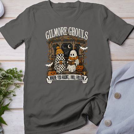 Gilmore Ghouls Where You Haunt I Will Follow Halloween Books T-Shirt