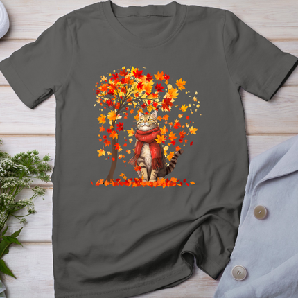 It's Fall Y'all Cat Leaf Fall Tree Hello Autumn Thanksgiving T-Shirt