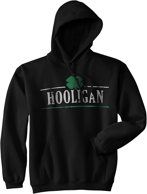 Hooligan Shamrock Funny Saint St Patricks Day Drinking Hoodie For Paddys Day