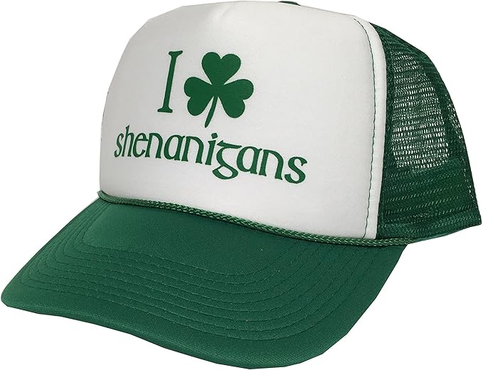 I Shamrock Shenanigans Unisex Hat Cap St Patrick's Day Adjustable