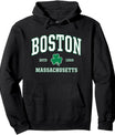 Irish Boston Sweatshirt. St. Patricks Day Hoodie USA Pullover Hoodie