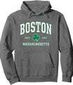 Irish Boston Sweatshirt. St. Patricks Day Hoodie USA Pullover Hoodie