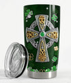 Irish Tumbler 20oz Celtic Cross Stainless Steel Tumbler with Lid Gift for Women Birthday Christmas