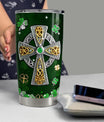 Irish Tumbler 20oz Celtic Cross Stainless Steel Tumbler with Lid Gift for Women Birthday Christmas