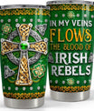 Irish Tumbler 20oz Celtic Cross Stainless Steel Tumbler with Lid Gifts for Women Birthday Christmas