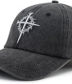 Jesus Cross Nail Hat for Men Women, Funny Adjustable Cotton Embroidered Christian Religious Faith Baseball Cap