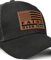 Jesus Hat Christian Gifts for Men American Flag Hats Faith Over Fear Hat Fathers Day Christmas Birthday Gifts for Friend