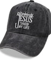 Jesus Saved My Life Unisex Adult Adjustable Denim Dad Hat