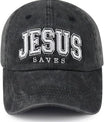 Jesus Saves Hats for Men Women, Funny Adjustable Cotton Christian Baseball Cap