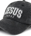 Jesus Saves Hats for Men Women, Funny Adjustable Cotton Christian Baseball Cap