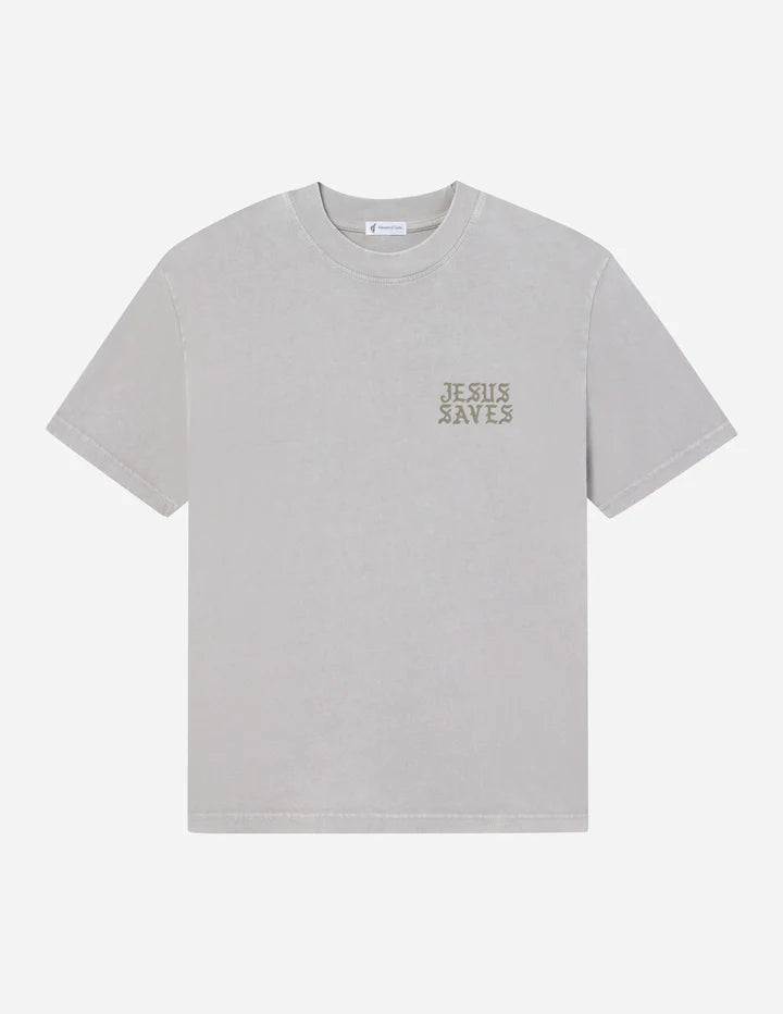 Jesus Saves Taupe Unisex Tee T-Shirt