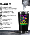 Let The Shenanigans Begin St Patricks Day Gifts - 20 oz Insulated Tumblers with Lid & Straw, Stainless Steel Lucky Coffee Tumbler Mardi Gras Mug, Hot and Iced Drink Use