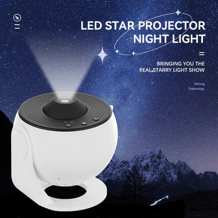 Magic Galaxy Projector Night Light, 360° Rotating Starry Sky for Bedroom Ambiance, Kids Sleep Aid, and Romantic