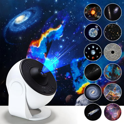 Magic Galaxy Projector Night Light, 360° Rotating Starry Sky for Bedroom Ambiance, Kids Sleep Aid, and Romantic