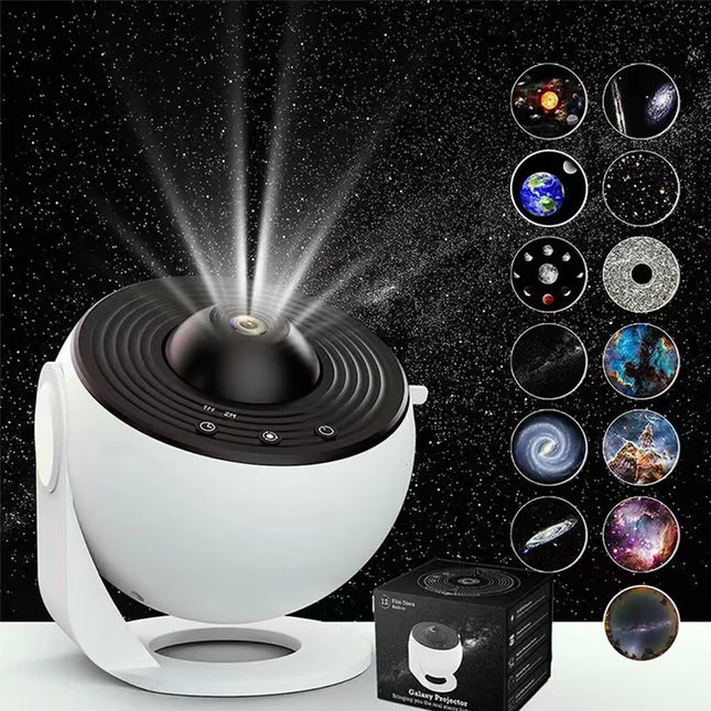 Magic Galaxy Projector Night Light, 360° Rotating Starry Sky for Bedroom Ambiance, Kids Sleep Aid, and Romantic