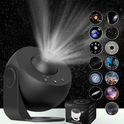 Magic Galaxy Projector Night Light, 360° Rotating Starry Sky for Bedroom Ambiance, Kids Sleep Aid, and Romantic