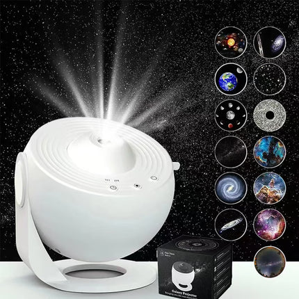 Magic Galaxy Projector Night Light, 360° Rotating Starry Sky for Bedroom Ambiance, Kids Sleep Aid, and Romantic