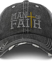 Man of Faith Baseball Cap Hat Christian Hat Cap