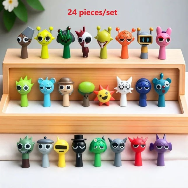Mini Figure Set PVC Cartoon Game Collectibles for Kids & Fans
