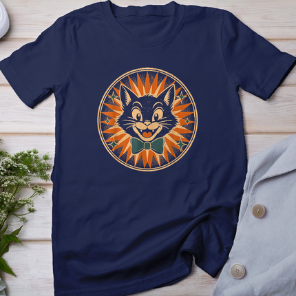 Vintage Halloween Black Cat 1950s Retro T-Shirt