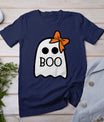 Toddler Ghost With Bow Boo Girls Halloween T-Shirt