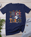 Fall Holiday Themed Thanksgiving Halloween Teacher Trick Or T-Shirt