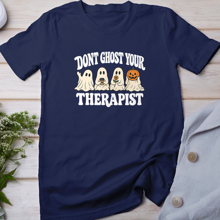 Don't Ghost Your Therapist Halloween Ghost Mental Health T-Shirt