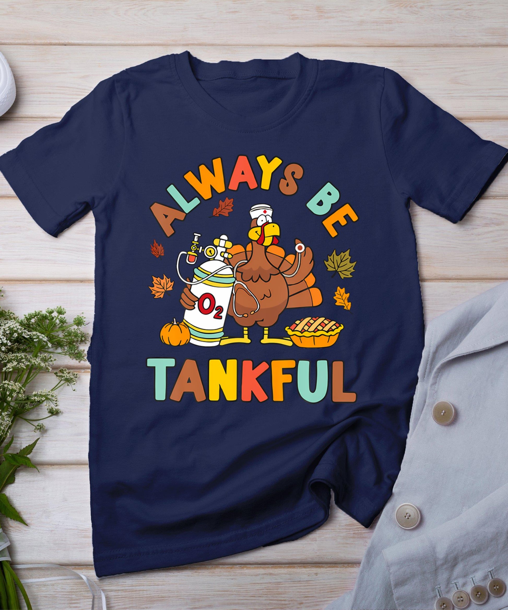 Respiratory Therapist Thanksgiving Nurse Autumn Fall Turkey T-Shirt