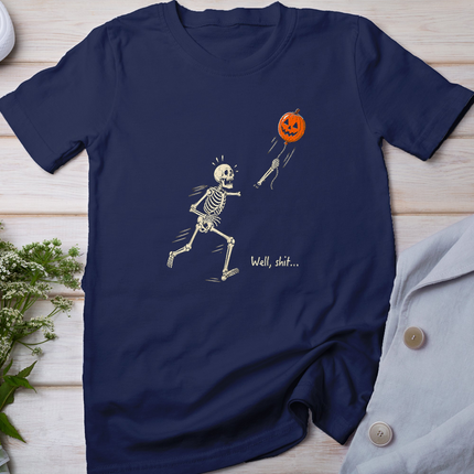 Skeleton Lost Balloon Retro Funny Saying Halloween T-Shirt