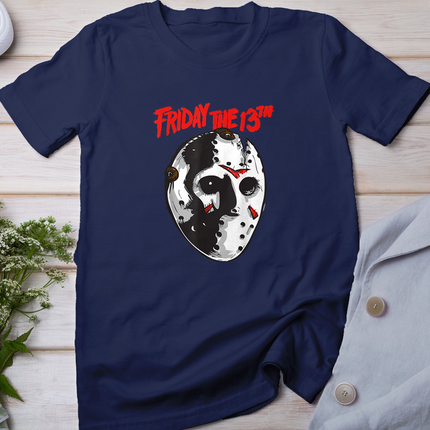 Friday The 13th Halloween Design Mask Art T-Shirt