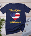 Veterans Day With American Flag For Men Dad Women Kids T-Shirt