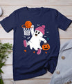 Funny Halloween Ghost Dunking Basketball Costume Boys Kids T-Shirt