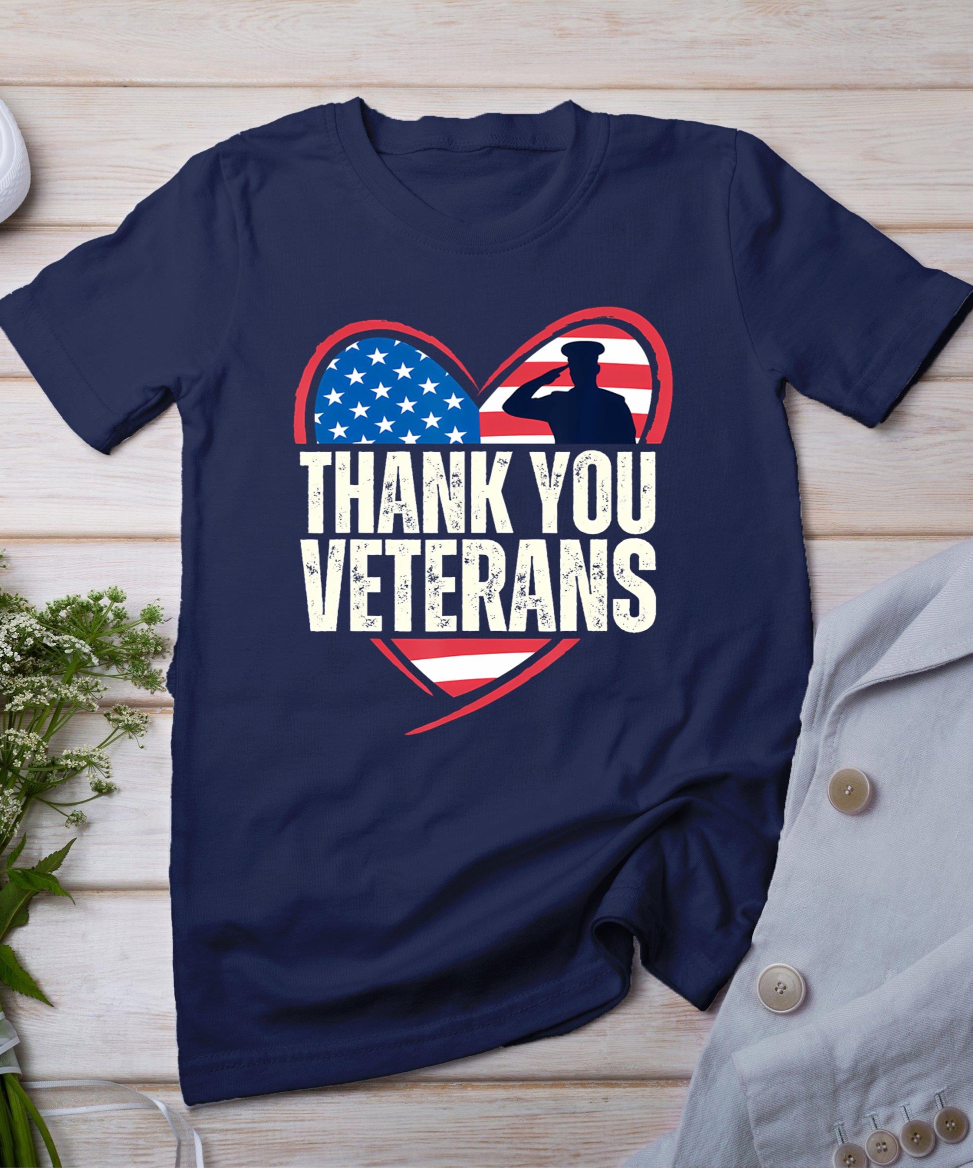 Thank You Veterans Day Memorial Day Partiotic Military Usa T-Shirt