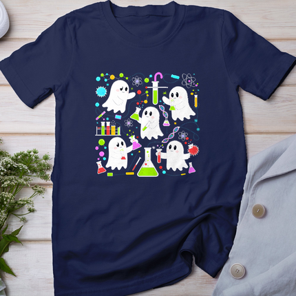 Ghost Science Teacher Chemistry Laboratory Halloween T-Shirt