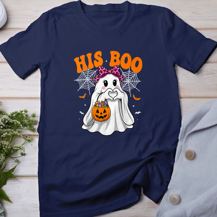 I'm Her Boo Matching Couples I'm His Boo Halloween Couple T-Shirt