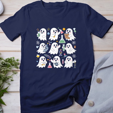 Ghost Science Teacher Chemistry Laboratory Halloween Costume T-Shirt