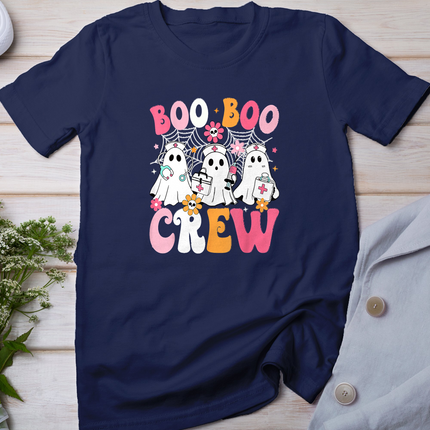 Boo Boo Crew Spooky Nurse Ghost Nursing Halloween Nurse T-Shirt