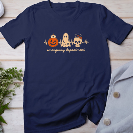 ER Halloween Nurse Emergency Department Spooky Nurse T-Shirt